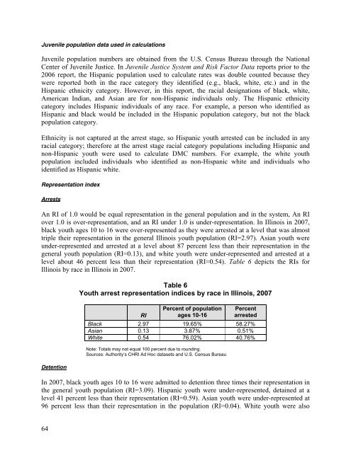 Juvenile Justice System and Risk Factor Data - Illinois Criminal ...