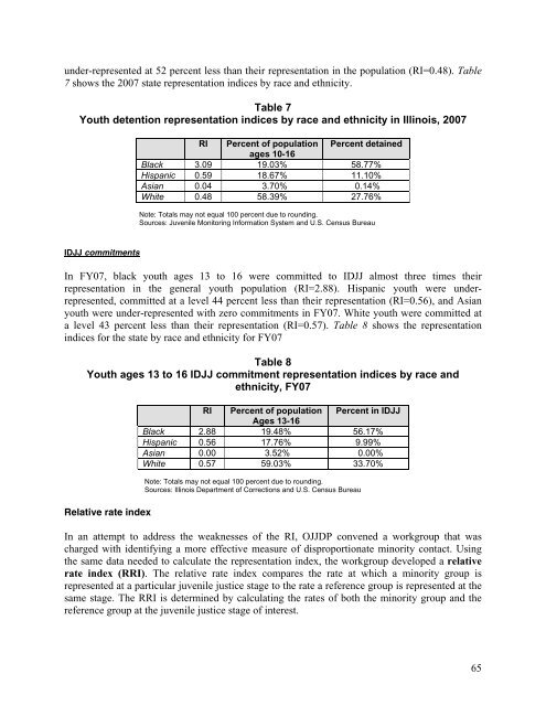 Juvenile Justice System and Risk Factor Data - Illinois Criminal ...