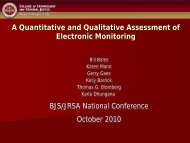 A Quantitative and Qualitative Assessment of Electronic Monitoring
