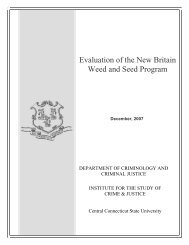 Evaluation of the New Britain Weed and - Central Connecticut State ...