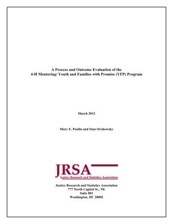 A Process and Outcome Evaluation of the 4-H Mentoring/ Youth and ...