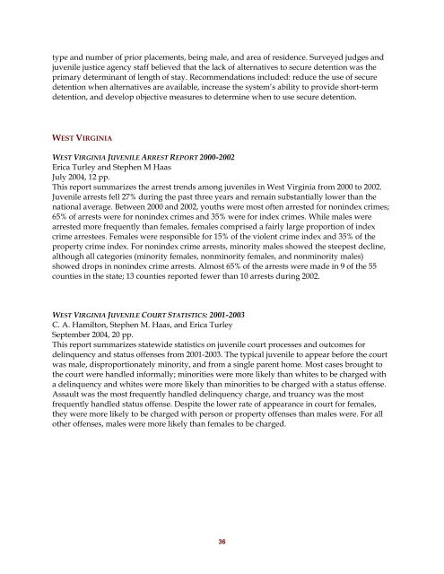 SAC Publication Digest - May 2005 - Justice Research and Statistics ...