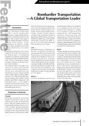 Bombardier Transportation âA Global Transportation ... - JRTR.net