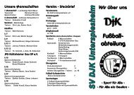 Fußballabteilung - SV DJK Unterspiesheim