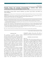 Fluoride release and recharge characteristics of denture base resins ...