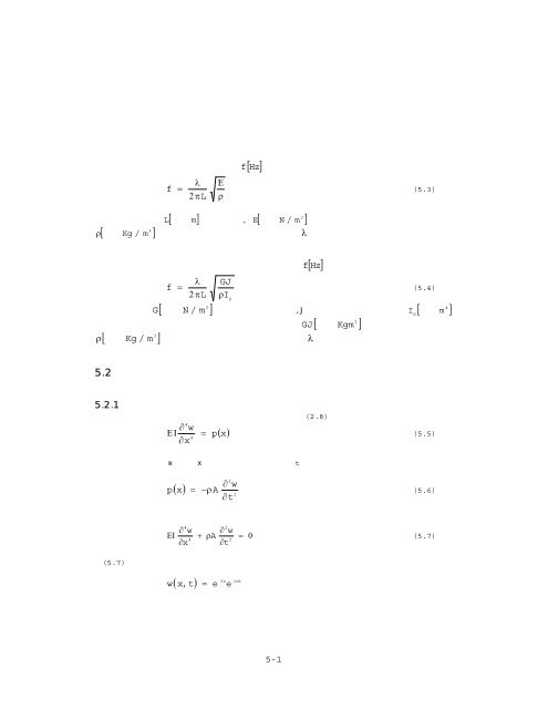 第５章 構造振動学 - 日本機械学会