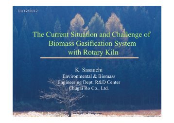 The Current Situation and Challenge of Biomass Gasification ...