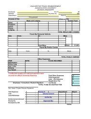 Voucher for Travel Reimbursement - Jackson State University