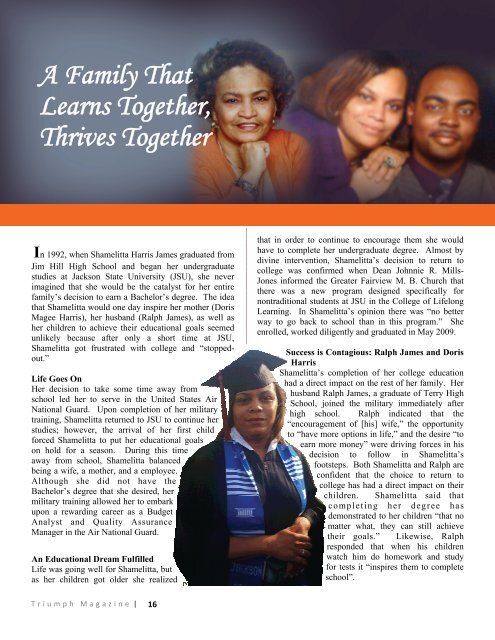 The College of Lifelong Learning - Jackson State University