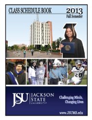 2013 Fall Cover - Jackson State University