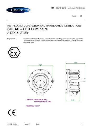 SOLAS â LED Luminaire - R. Teige Elektro AS