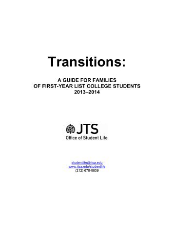 Transitions: - The Jewish Theological Seminary