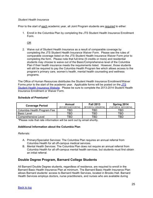 Transitions: - The Jewish Theological Seminary