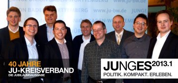 JUNGES2013.1 40 JahrE JU-krEiSvErband - Junge Union ...