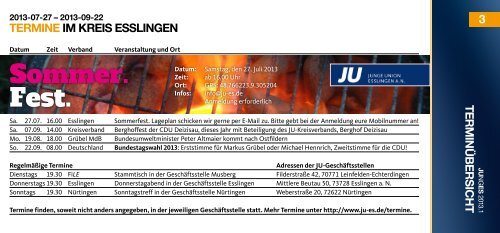 JUNGES2013.1 40 JahrE JU-krEiSvErband - Junge Union ...