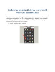 Office 365 Mail Client Configuration Guide Android Ysu