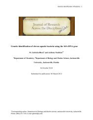 Genetic identification of eleven aquatic bacteria using the 16S rDNA ...