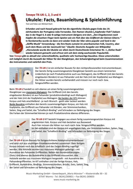 Ukulele: Facts, Bauanleitung & Spieleinführung