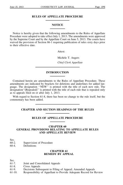 appellate rules of procedure