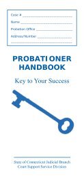 Probationer Handbook - Connecticut Judicial Branch - CT.gov