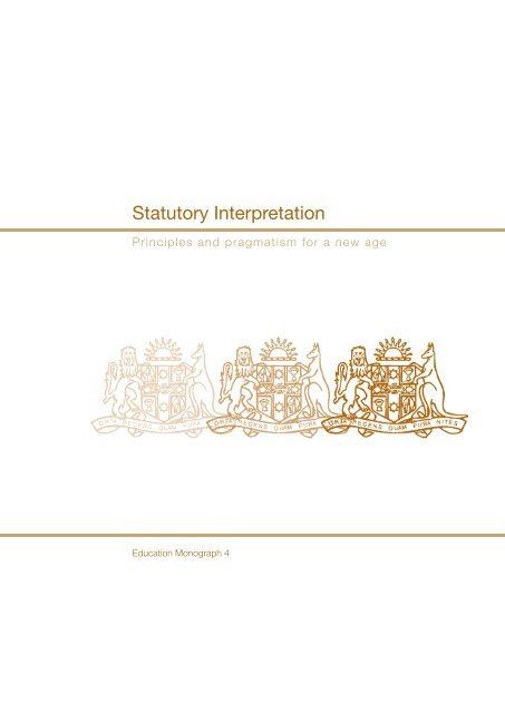 Statutory Interpretation - Judicial Commission of New South Wales