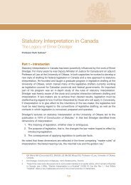 Statutory Interpretation in Canada - Judicial Commission of New ...