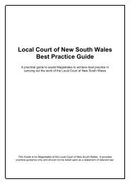 Local Court of New South Wales Best Practice Guide - Judicial ...