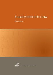 Equality Before the Law Bench Book - Judicial Commission of New ...