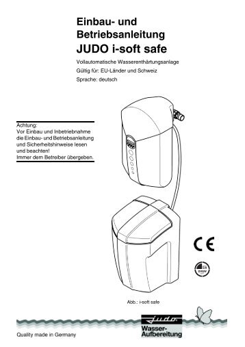 Einbau- und Betriebsanleitung JUDO i-soft safe