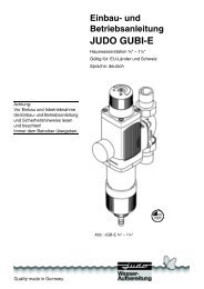 Einbau- und Betriebsanleitung - Judo Wasseraufbereitung GmbH