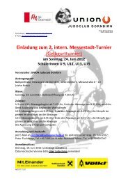 2. intern. Messestadt-Turnier - JUDO - ASKÃ Reichraming