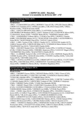 1.SARMIENTO Paola (ESP), 2.BOES Laetitia - Ligue de Franche ...