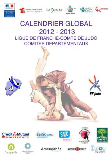 calendrier global 2012 - 2013 - Ligue de Franche-ComtÃ© de Judo