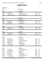 Ergebnisse U16 mÃ¤nnlich - SV Schmalkalden 04 eV Judo