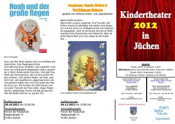 kindertheater flyer JÃ¼chen. 12 - Gemeinde JÃ¼chen