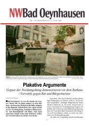 Plakative Argumente - Bad Oeynhausen