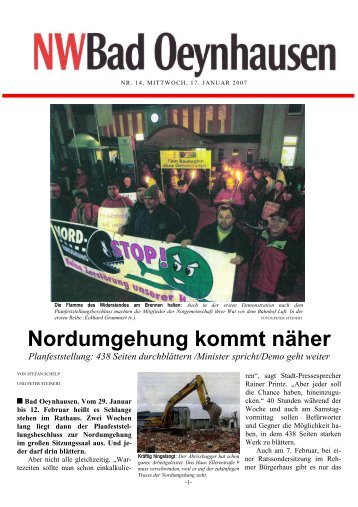 Nordumgehung kommt nÃ¤her - Bad Oeynhausen