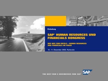 sap® human resources und financials kongress - Juergen Daum