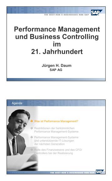 Performance Management und Business ... - Juergen Daum