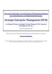 Strategic Enterprise Management - Juergen Daum