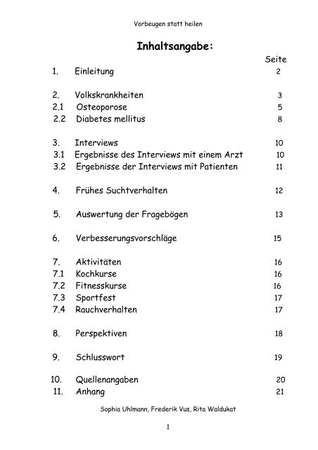 Inhaltsangabe: - Miniforschung am St. Michael-Gymnasium