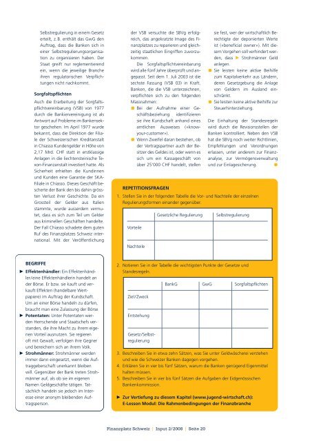 Finanzplatz-Schweiz.pdf (5045.89KB) - Jugend und Wirtschaft