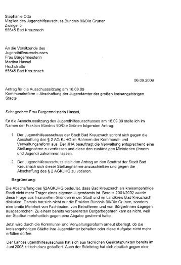 Antrag im Stadtjugendhilfeausschuss von Steffi Otto - Jugend.rlp.de ...