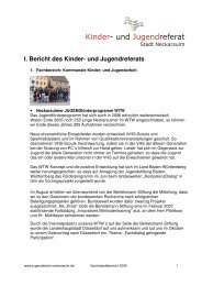 Sachstandsbericht 2006 - Kommunale Jugendarbeit Neckarsulm