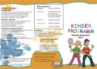 KINDER PROGRAMM - Stuttgarter Jugendhaus gGmbH