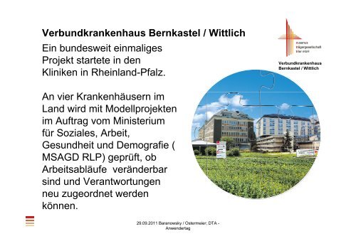 Verbundkrankenhaus Bernkastel / Wittlich Ein bundesweit ...