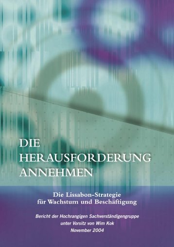 DIE HERAUSFORDERUNG ANNEHMEN - Europa