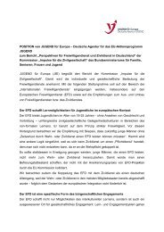 POSITION von JUGEND fÃ¼r Europa zum Bericht - Jugendpolitik in ...