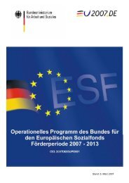 Operationelles Programm des Bundes fÃ¼r den EuropÃ¤ischen ...