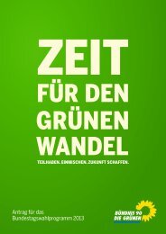 Zeit fÃ¼r den grÃ¼nen Wandel - Bundesverband von BÃ¼ndnis 90/Die ...